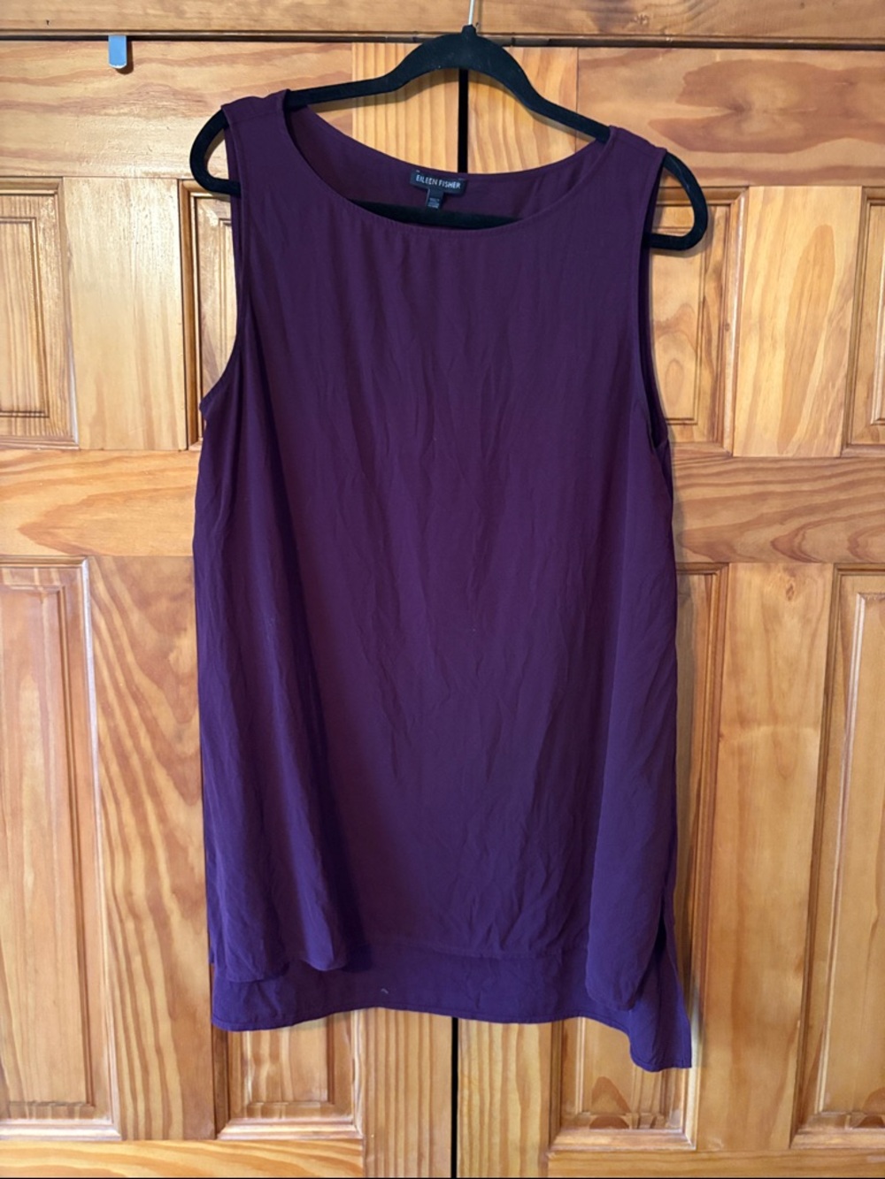 Eileen Fisher Sleeveless Tank Top in Plum